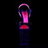 Pleaser - XTREME809TT Sandale à bride à la cheville, Pole dance chaussures - Chaussures de pole dance - Noir/Rose Product image
